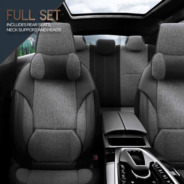 Auto Sitzbezug Set Universal Vorne und Hinten Komfortabel Komplett Set